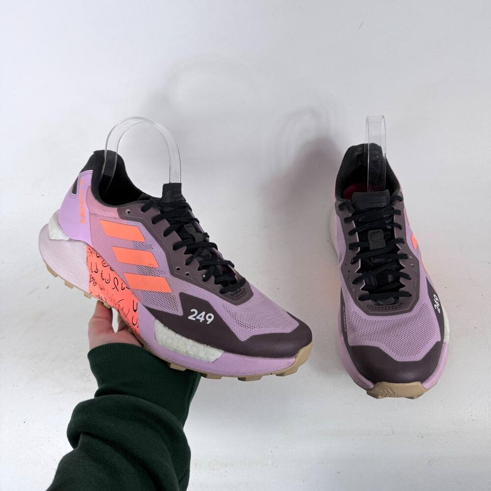 Adidas Terrex Agravic Ultra Bca Trail Sneakers Women's 9 Bliss Lilac Athletic